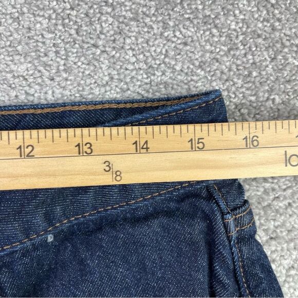 Abercrombie & Fitch Jeans Women's 30 Blue Straight Loose High Rise Dark Denim - Picture 8 of 12